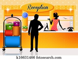 Reception in hotel Reception in hotel
