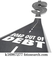 Road Out of Debt Financial Problem Money Help