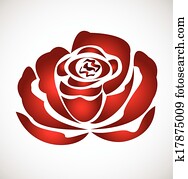 rose silhouette logo vector rose silhouette logo vector