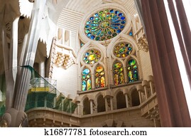 Sagrada Familia interior, Barcelona Sagrada Familia interior, Barcelona