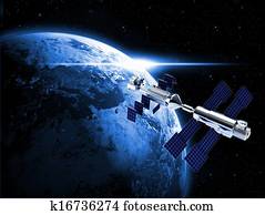 satellite in space