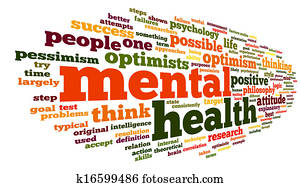 saúde mental, em, palavra, tag, nuvem