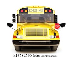 School bus front view School bus front view