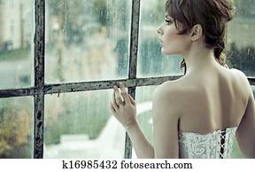 Sensual bride waiting for her husband Sensual bride waiting for her husband