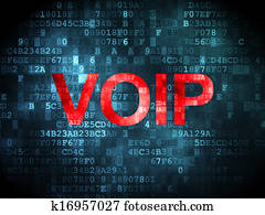 SEO web development concept: VOIP on digital background SEO web development concept: VOIP on digital background