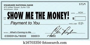Show Me the Money Check Payday Earnings Wages