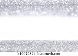 Silver glitter background