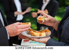 Small sandwiches on office meal Small sandwiches on office meal