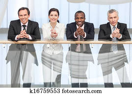 Smiling business team Smiling business team