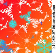 snow flakes and money 