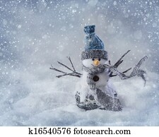 sorrindo, boneco neve