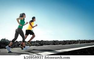 sport people running outdoor
