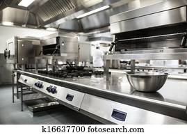 superfície trabalho, e, equipamento cozinha