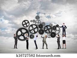 Teamwork concept
