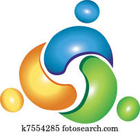 Teamwork helping logo Teamwork helping logo