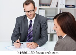 teilhaber, arbeit, in, büro