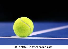 tennis ball on a tennis court tennis ball on a tennis court