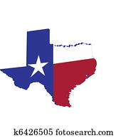 Texas State map flag Texas State map flag