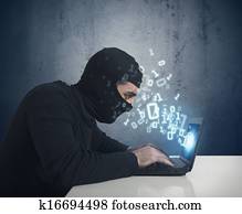 The hacker The hacker