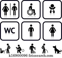 Toilet icons Toilet icons