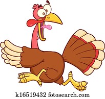 Turkey Escape Cartoon Character Turkey Escape Cartoon Character