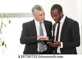 Two businessman having Discussion
