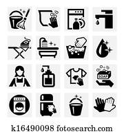 vector cleaning icons vector cleaning icons