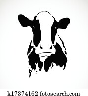 Vector image of an cow Vector image of an cow