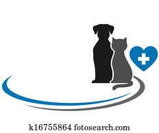 veterinary symbol with blank place veterinary symbol with blank place