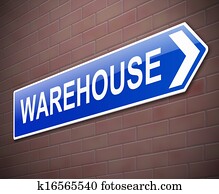 Warehouse sign. Warehouse sign.
