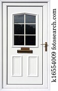 White front door White front door
