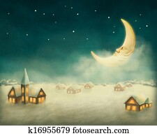 Winter christmas houses Winter christmas houses