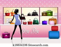 woman buys bags woman buys bags