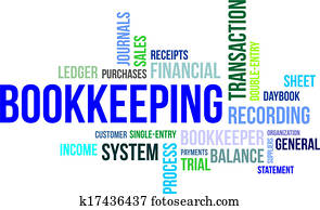 word cloud - bookkeeping