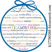 Words teamwork meaning logo Words teamwork meaning logo