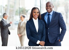 young african american businesspeople