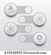 čistotný, kolobeh, označenie, tabs