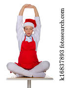 בשל, להרהר, ב, a, אדום, סינר, ו, הכתר