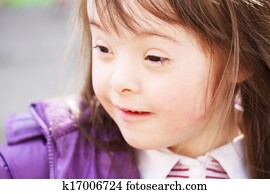 דמות, של, ילדה צעירה מחייכת, בפרק