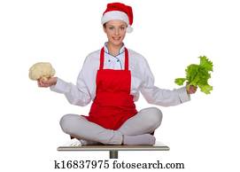 חגיגי, בשל, עם, ירקות