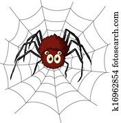 חמוד, עכביש, ציור היתולי