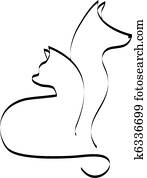 חתול, ו, כלב