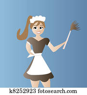 עוזרת בית, לנקות בית