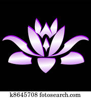 פרח של לוטוס, סגול