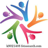 チーム, 社会, ビジネス, ロゴ