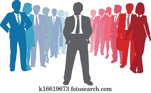 ビジネス, 会社, 人々, チームのリーダー
