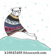 귀여운, 유행을 좇는 사람, 북극 곰