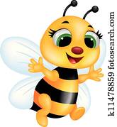 abeja, caricatura