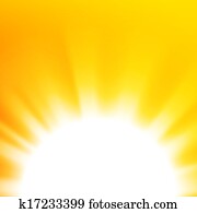 Abstract background with orange sun Abstract background with orange sun