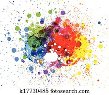 Abstract spots background with place for your text